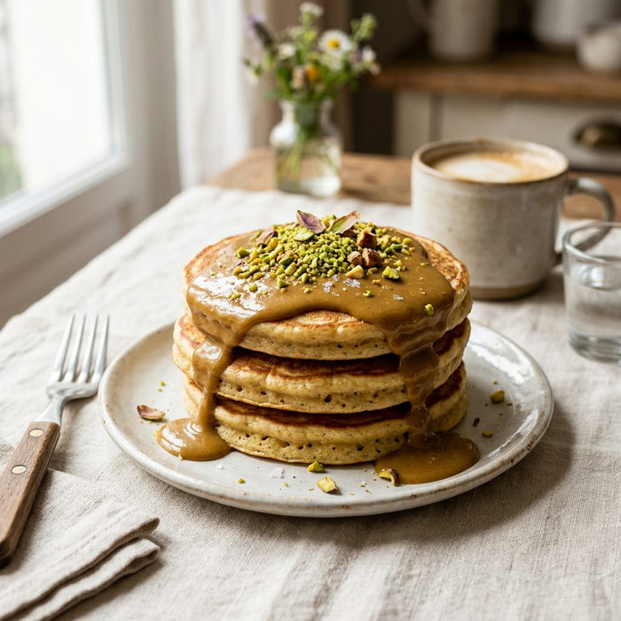 Sur des pancakes